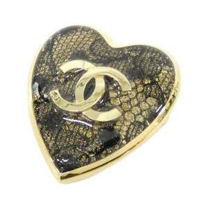Chanel Brooch Black And Gold #247048C10B
